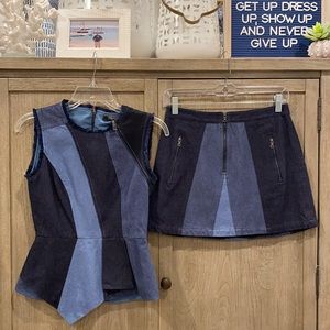 Stunning BCBGMAXAZRIA top and skirt set XXS